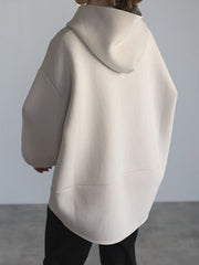 Loose Simple Solid Color Hoodie