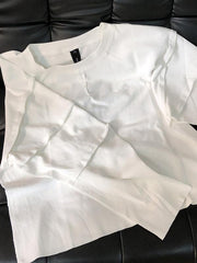 Simple White Solid Round-Neck T-Shirt Top