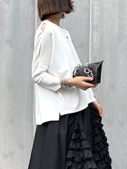 Round Neck Solid Color T-Shirt Tops