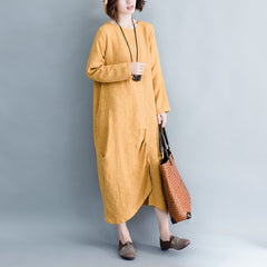 Casual Solid Color Irregular Midi Dress