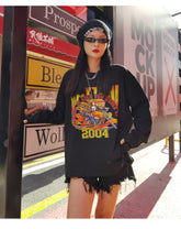 Round-Neck Printed Long-Sleeved T-Shirt