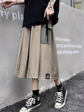 Retro Contrast Color Big Pocket Casual Skirt