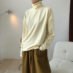 Simple Solid Color Loose T-Shirt Top