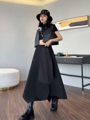 Women High Waist Slimming Irregular Skirt