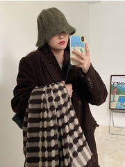 Versatile Shawls And Warm Plaid Scarves