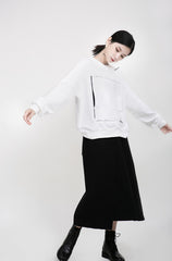 Women Casual Slit High Waist Skirt