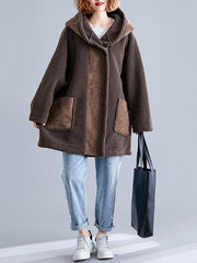 Loose Split-joint Lamb Outwear