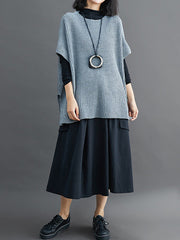 Loose Solid Color Sweater Top