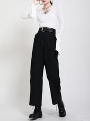 Women V-Neck Hollow Long Sleeve Pullover Bottoming Shirt