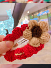 Women Cartoon Snowman Elk Hair Clip