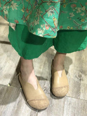 Size 36 Only 1 left! Cow Leather Nude Shoes