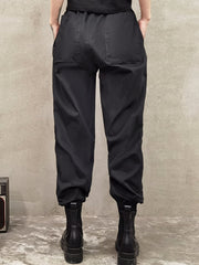 Women Solid Color Slimming Drape Loose Casual Pants