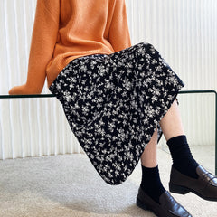 High Waist Floral Printed Skirt