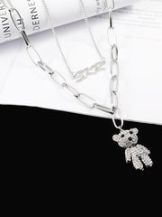 Fashion Retro Cute Bear Necklace Accessories