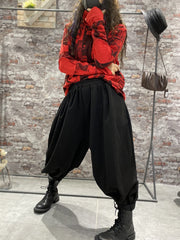 Magazine Print Casual Stripe Sweater