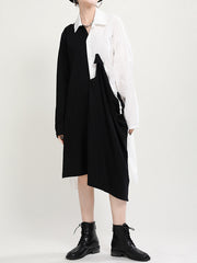 Women Stitching Irregular Dress