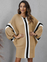 Casual Loose Clashing Patchwork Dress