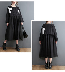 Patchwork Vintage Print Midi Dress