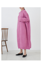 Women Loose Thick Solid Color Casual Sweater