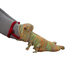 Creative Cute Chameleon Knit Socks