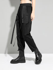 Women Solid Color Loose Casual Pants