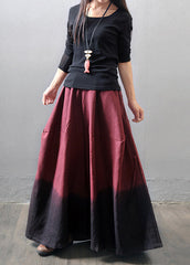 Retro Design Loose Flax Wide-Leg Pants