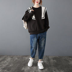 Women Casual Loose Pullover Sweatshirt