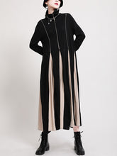 Women Stitching Long Sleeve Casual Dress