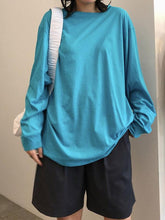 Loose Solid Color Comfortable Long Sleeve Shirt