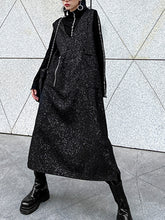 Women V-Neck Vest Midi Dress