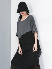 Loose Irregular Chiffon T-shirt