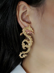 Carved Dragon Earrings