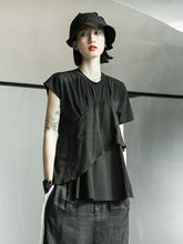 Original Solid Split-Joint T-Shirts Tops