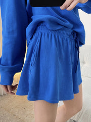 Drawstring High Waist Loose Slimming Casual Shorts