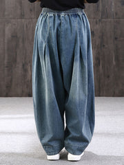 Casual Loose Waisted Denim Pants