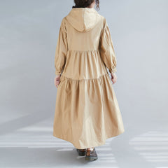 Women Hooded Loose Casual Dress