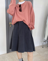 High Waist Wide Leg Solid Short Pants