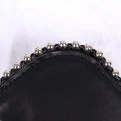 Women Chain Silver Beaded Shoulder Messenger Bag