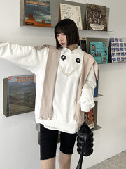 Loose Round Neck Two-Piece Sweatshirt