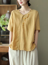 Retro Embroidered Loose T-Shirt