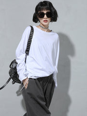 Casual Solid Color Long Sleeve T-Shirt Top