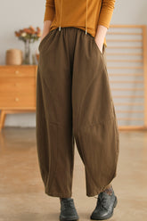 Loose Solid Color Harem Pants
