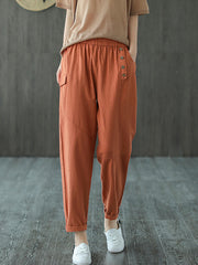 Casual Elasticity Waist Pants Bottoms