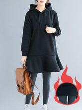 Loose Split-joint Sweatshirt Dress