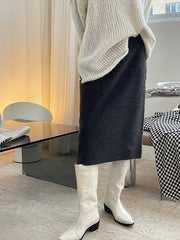 Stretch Comfortable Knitted Elastic Padded Skirt