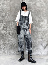 Loose Print Zipper Sleeveless Casual Jumpsuit