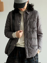 Women Retro Solid Color Casual Coat