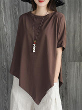 Round Neck Cropped Long Sleeves T-Shirt