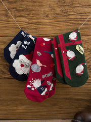 Christmas Elements Cotton Stockings