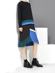 Women Loose Stitching Dress